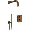 Potinkinis dušo komplektas Deante Silia+BOX, BXYZCQSM, Brushed Bronze