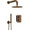 Potinkinis dušo komplektas Deante Silia+Box, BXYYCQSM, Brushed bronze