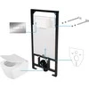 Potinkinis WC komplektas Deante Anemon 6in1, CDZS6ZPW, Baltas/Chrome