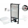 Potinkinis WC komplektas Deante Boro 6in1, CMOS6SPW, Baltas/Chrome