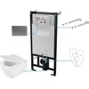 Potinkinis WC komplektas Deante Anemon 6in1, CDZT6ZPW, Baltas/Titanium