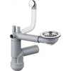 Sifonas granitinėms plautuvėms Deante Space-Saver Lux ZXY_9917, Steel