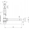 Sifonas plieninei ūkinei plautuvei Deante, ZXY_9969, Steel