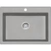 Deante granitinė virtuvinė plautuvė Deante Eridan, ZQE_S103, Metallic pilkas