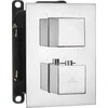 „Deante“ TERMOSTATINĖS DĖŽĖS-A BXY_X44T CHROME SQUARE KOMPONENTAI