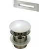 Deante klik-klak vonios dangtelis su persipylimo apdaila, KYY_F10B, Brushed steel