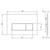 Deante Flush plate for concealed frames – slim
