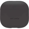 Dėklas Decoded Silicone Aircase - silikonowa obudowa ochronna do AirPods 4 gen. charcoal
