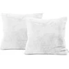Pagalvės užvalkalas 45×45 cm baltas 2 vnt DecoKing