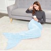 Pledas DecoKing Siren 140 cm, spalva: pastelinė mėlyna