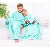 Antklodė Lazykids turkio spalvos lygi klasikinė 90x105 DecoKing