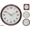 Koka efekta sienas pulkstenis 36 cm 2 veidi 36 x 36 x 4 5 cm DECORLIFE ()
