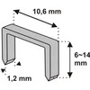 Dedra Segtukai metaliniaii 8mm 12x106 D11 1000 vnt