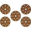 Dedra Tarczki Šlifavimo diskai su apsauga nuo užsikimšimo 150 mm, #100, su lipnia juosta, 5 vnt. rinkinys