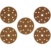Dedra Tarczki Šlifavimo diskai be užsikimšimo, 150 mm, #60, su lipnia juosta, 5 vnt. rinkinys