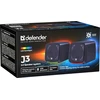 Kompiuterio kolonėlės PC Speakers 2.0 DEFENDER J3 2.0 6W LED USB juodas