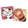Art Active Rinkinys 5D Diamond mozaika ant Kids Diamond lipdukas 9x9cm IDEYKA, 2 vnt.