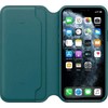 iPad Odinė „Folio“ tipo atverčiama dėžutė, skirta iPhone 11 Pro – Peacock
