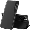 Hurtel Eco Leather View dėklas skirtas Xiaomi Redmi Note 11 Pro+ 5G (China) / 11 Pro 5G (China) / Mi11i HyperCharge / Poco X4 NFC 5G, juodas