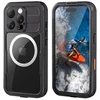 Crong Seal Cover vandeniui atsparus dėklas iPhone 16 Pro, juodas