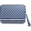 DKNY PU Leather Checkered Pattern and Stripe dėklas nešiojamam kompiuteriui 13/14" rožinės spalvos