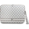 DKNY PU Leather Checkered Pattern and Stripe dėklas nešiojamam kompiuteriui 15/16" rusvai gelsvas