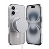 Crong Clear MAG Pro – dėklas iPhone 16 MagSafe (baltas)