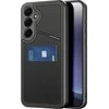 Dux Ducis Rafi II Samsung Galaxy S25 su stoveliu and Wallet – dėklas telefonui juodos spalvos