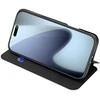Dux Ducis Skin Pro dėklas skirtas Apple iPhone 17 Pro Max su Flip and Card Slot – juodos spalvos
