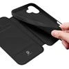 Dux Ducis Skin Pro Apple iPhone 17 dėklas su Flip and Card Slot – juodos spalvos