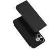 Dux Ducis Skin Pro Apple iPhone 17 dėklas su Flip and Card Slot – juodos spalvos