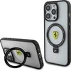 Ferrari FEHMP15LUSCAH Apple iPhone 15 Pro 6.1″ skaidrus kietas dėklas Ring Stand 2023 Collection MagSafe