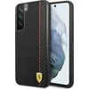 Samsung Galaxy S22 Plus Ferrari dėklas On Track Carbon Stripe (FESAXHCS22MBK) juodos spalvos