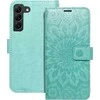 Forcell Oem MEZZO Book dėklas skirtas Samsung Galaxy S22 mandala žalios spalvos