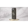 Guess PU 4G Metal Logo Apple iPhone 16e dėklas telefonui rudos spalvos