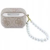 Guess PU 4G Classic Logo Pearl Strap dėklas skirtas Apple AirPods Pro 3 rožinės spalvos