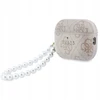 Guess PU 4G Classic Logo Pearl Strap dėklas skirtas Apple AirPods Pro 3 rožinės spalvos