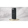 GUESS dėklas skirtas Apple iPhone 16e (SE 4 2025) suderinamas su MagSafe GUHMPSE4G4GFRK (PU 4G Ring Classic Logo) juodos spalvos