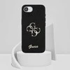 GUESS dėklas skirtas Apple iPhone 16e (SE 4 2025) GUHCPSE4HG4SGK (Fixed Glitter Big 4G) juodos spalvos
