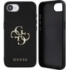 GUESS dėklas skirtas Apple iPhone 16e (SE 4 2025) GUHCPSE4PGT4MBK (PU Grained Big 4G and Classic) juodos spalvos