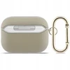 „Guess Grained Classic Logo Hook“ dėklas, skirtas „AirPods Pro 3“ ausinėms - auksinis