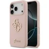Guess Silicone Big 4G Script Dėklas Apple iPhone 17 Pro rožinės spalvos