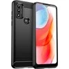 Hurtel Carbon dėklas skirtas Motorola Moto G Play 2022, juodas