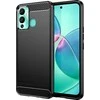 Hurtel Carbon Infinix Hot 12 Play NFC / Hot 12 Play flexible silikoninis carbon dėklas telefonui juodos spalvos