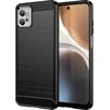 Dėklas Hurtel Carbon Case skirtas Motorola Moto G32, juoda