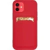 Hurtel Card silikoninis dėklas skirtas Xiaomi Redmi Note 10 / Redmi Note 10S, raudonas