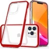 Hurtel Clear dėklas skirtas iPhone 13 Pro Max, raudonas