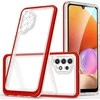 Hurtel Clear dėklas skirtas Samsung Galaxy A72 4G, raudonas
