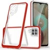 Hurtel Clear dėklas skirtas Samsung Galaxy A22 4G, raudonas