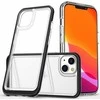Hurtel Clear 3in1 Apple iPhone 14 Plus silikoninis su rėmeliu dėklas telefonui juodos spalvos